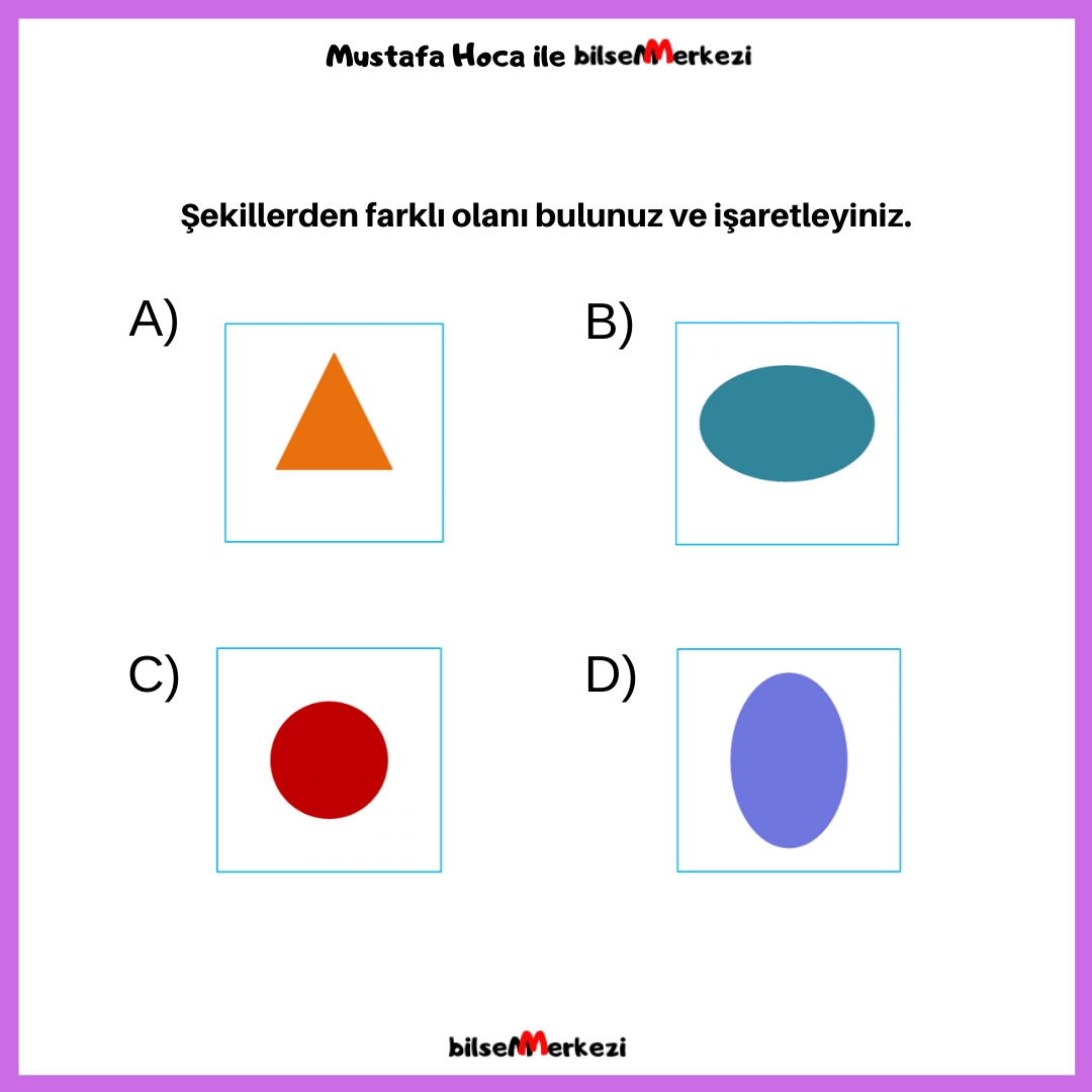 Değişik Olanı Bul (MKL1) MKL1 DegisikOlaniBul Question 0003 Answer A - Değişik Olanı Bul (MKL1)