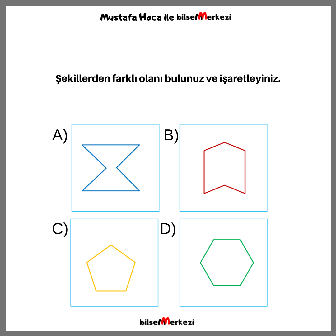 Değişik Olanı Bul (MKL1) MKL1 DegisikOlaniBul Question 0009 Answer C - Değişik Olanı Bul (MKL1)