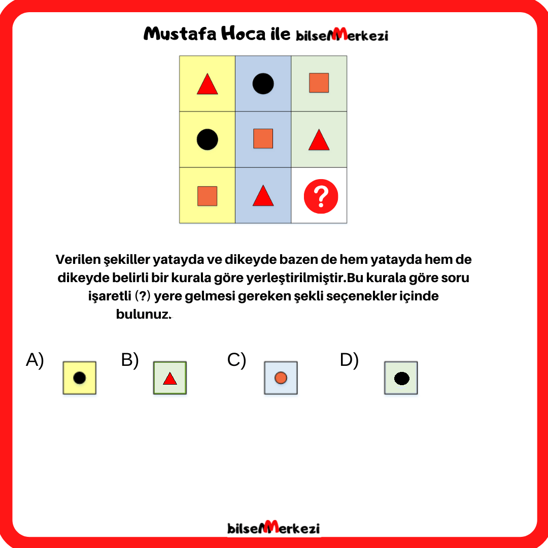Matris Başlangıç MKL1 Matrisler Question 0049 Answer D - Matris Başlangıç