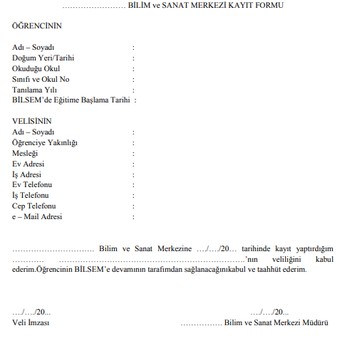 BILSEM Kayit Formu - BİLSEM M&Uuml;LAKAT SONU&Ccedil;LARI 2024 (BİREYSEL DEĞERLENDİRME) A&Ccedil;IKLANDI!