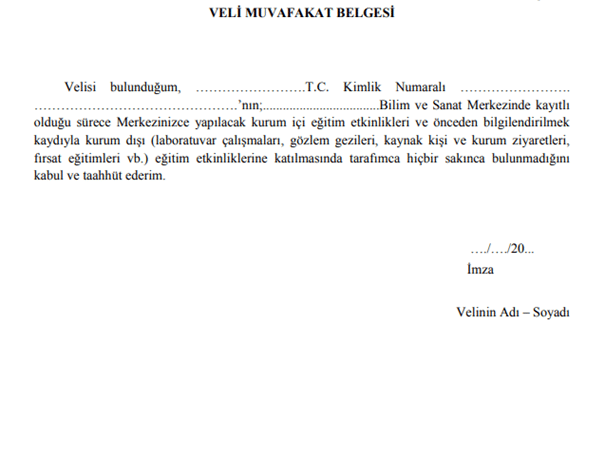 Bilsem Kayit Veli Muvafakat Belgesi - BİLSEM M&Uuml;LAKAT SONU&Ccedil;LARI 2024 (BİREYSEL DEĞERLENDİRME) A&Ccedil;IKLANDI!
